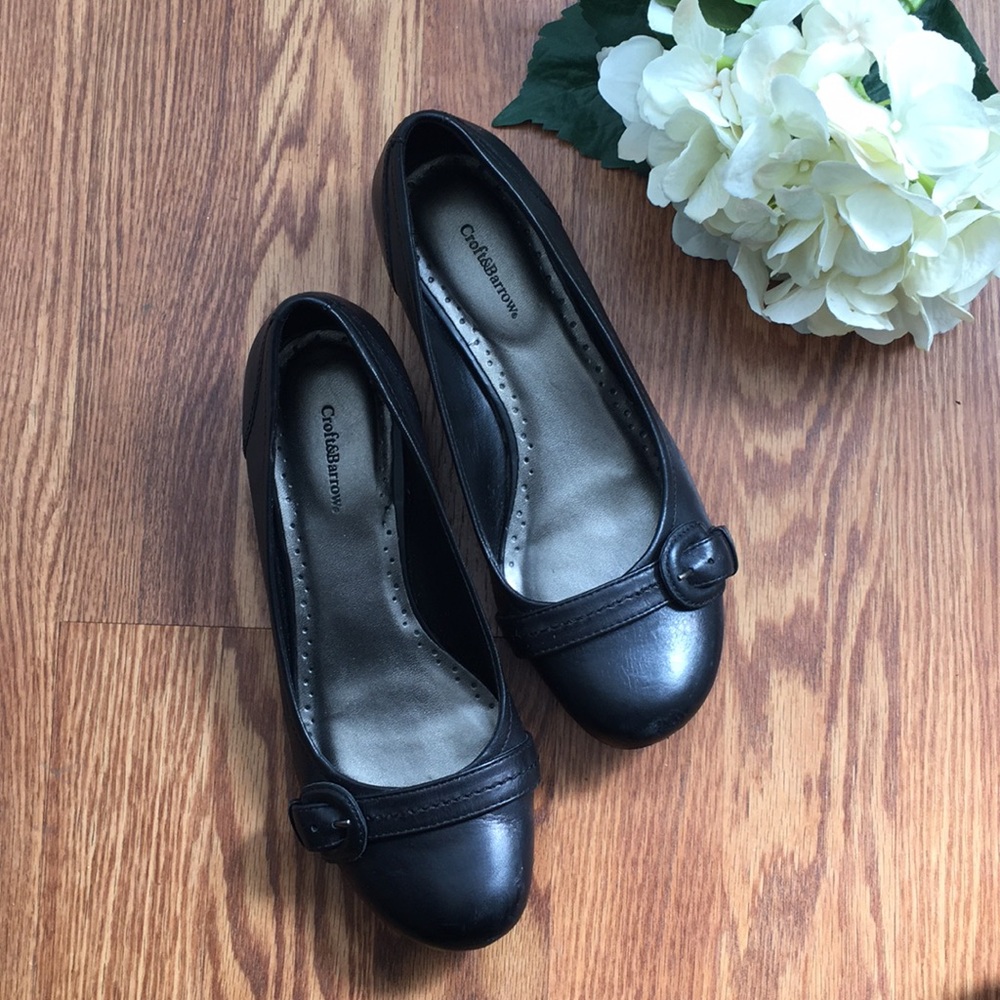 Black Flats - slight heel